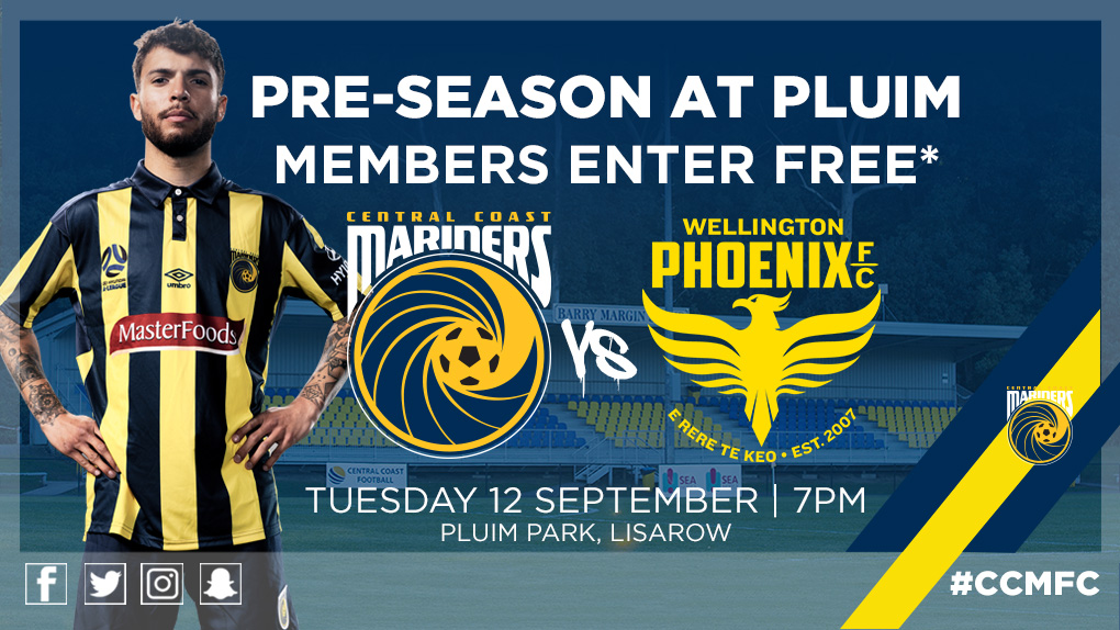 Pre-Season Preview vs. Wellington Phoenix - Central Coast Mariners