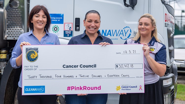 Mariners smash Pink Round target, raising over $30,000 for Cancer Council