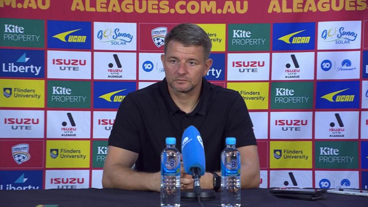 Mark Jackson Press Conference Adelaide United v Central Coast